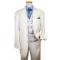 Stacy Adams Ivory With Royal Blue Diamond Design Vest  Super 150's Suit